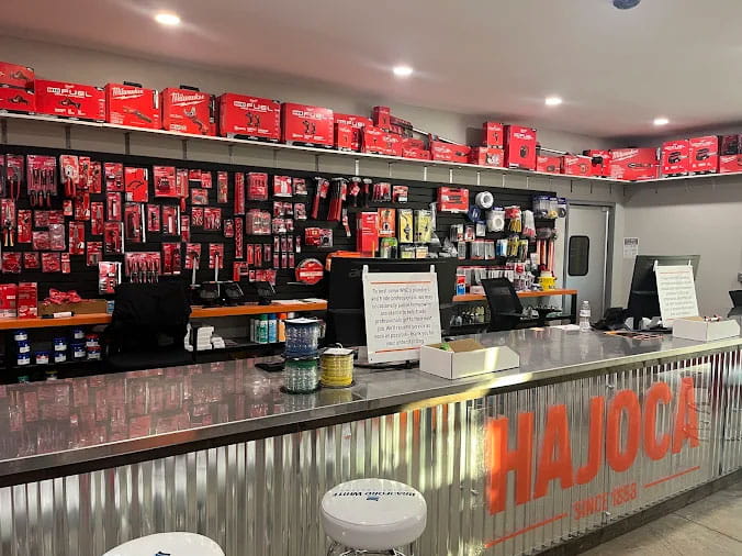 Angled view of the plumbing service counter at Hajoca Asheville NC